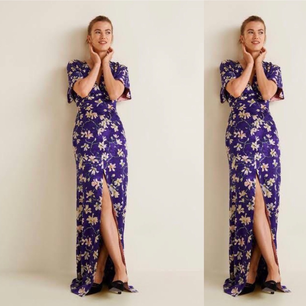 Ankle length Mango dress, size 8